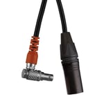 Teradek RT Latitude MDR Receiver 4-Pin XLR Power Cable (40cm, RA to Straight)