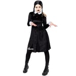 amscan 9917666 - Women's Official Wednesday Addams Halloween Fancy Dress Costume Size: 10-12