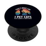 That’s What I Do I Pet Cats Play Clarinet and I Know Things PopSockets Adhesive PopGrip