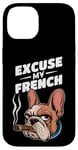 Coque pour iPhone 14 Bulldog français Excuse My Frenchie Vintage Bulldog Lover