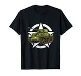 Sherman M4 World War 2 Army Tank Vintage Tank a Military Boy T-Shirt