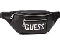 Guess, Salameda, Leather, Textile Fanny Pack, Black, 29,5/39 X 14 X 7 Cm, For Men For Men