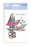 Roald Dahl Matilda 8 Thank You Notes & Envelopes