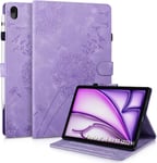 Coque Pour Ipad Air 13 2024 13 Pouces/Ipad Pro 12.9 Pouces Pissenlit Housse En Tablette Cuir Pu Protection Pour Ipad Air 13 2024 13 Pouces/Ipad Pro 12.9 Pouces Violet