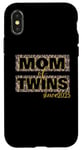 Coque pour iPhone X/XS Idée cadeau maman jumeaux 2025 naissance maman jumelle