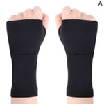 Elastic Compression Wrist Support Brace For Carpal Pain Black M