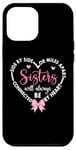 Coque pour iPhone 12 Pro Max Side By Side Miles Apart Sisters Always Be Connected Heart