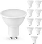 Cnkeeo GU10 LED Bulbs, Cool White 6000K, 50W Halogen GU10-5W,