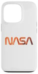 Coque pour iPhone 13 Pro Logo rétro de la NASA Mars Worm Patch Space Exploration Graphic