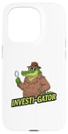 iPhone 15 Pro Kids Funny Investi-Gator Detective Pun Alligator Reptile Case