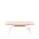 Kartell - Blast Coffee Table 4096 130x80, Bronze-Chrome, Pink - Soffbord - Philippe Starck - Rosa - Metall/Syntetiskt