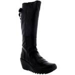 Fly London Womens Yust Boots, Black, 3 UK