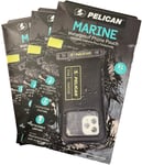 Pelican Marine 3 Pack - IP68 Waterproof Phone Pouch/Case (XL Size) - Floating