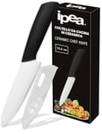 IPEA Couteau en Céramique Grand pour Fruits, Légumes, Viande - Lame 15,2 cm - Couteau Chef de Cuisine multifonction avec Lame Aiguisée pour couper et dépeler les aliments et les légumes