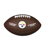 Wilson NFL Team Logo-Steelers Ballon de football américain Unisex-Adult, Brown, ONE SIZE