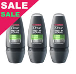 Dove Men Fresh Roll-on Deodorant Antiperspirant 50ml 3-Pack