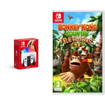 Nintendo Console Switch (modèle OLED) blanche & Donkey Kong Country Returns HD