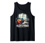 Strumming My Heartstrings Guitar Music Lover Nostalgia Songs Tank Top