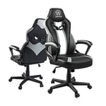 JOYFLY Chaise Gaming Ergonomique Fauteuil Gamer Support Lombaire, Cuir PU Fauteuil Gaming Style Racing Chaise de Bureau Hauteur Réglable (Noir)