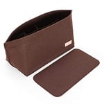 Doxo Organiseur de sac à main pour sacs à main et sac fourre-tout en feutre pour Speedy et Neverfull ONTHEGO, 3 tailles/6 couleurs, sac marron + forme de base marron, taille L