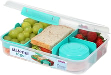 Sistema To Go Bento Box Create Lunch Box With Compartments & Snack Pot 1.48L Bp