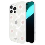 kate spade new york iPhone 16 Pro Max Case - Compatible with MagSafe - Designer Phone Case - Hollyhock Cream Floral