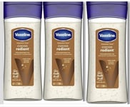 Vaseline Body Gel Oil Intensive Care Cocoa Radiant Pure Cocoa Butter 200ml, 3pk