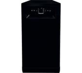 HOTPOINT HF9E 1B19 B UK Slimline Dishwasher - Black, Black