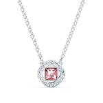 Swarovski Angelic Square Necklace, Pink, Rhodium plated, from Swarovski Angelic Square Collection