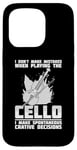 iPhone 15 Pro Cello Instrument Funny Playing Musical Lesson Case