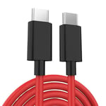 Ligne De Charge Rapide Double Tête Type-C Pour Nubia Z50 Red Magic 8s Pro Longueur 2m Fonctionnalité Pd Et Ctoc2