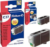 PELIKAN INK CARTRIDGE (PGI-520 CLI-521) F/ CANON JE19ML BK               IN SUPL