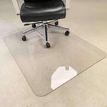 Tapis de Chaise Tapis en Plastique Transparent Tapis Dur Plancher antidérapant Pression de Compression Tapis de Protection en Bois en PVC Convient pour Le Bureau de la Chambre à coucher-80x100c