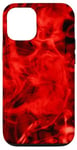 iPhone 12/12 Pro Cool Red and Black Cell Phone Case,Smoke Black Phone Cases Case