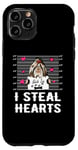 Coque pour iPhone 11 Pro Shih Tzu I Steal Hearts Valentine Dog Funny Valentines Day