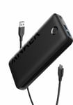 Batterie Externe Anker 335 PowerCore 20K, Chargeur Portable 20W avec Charge Rapide USB C pour iPhone 14/13/12 Series, Samsung, iPad Pro, AirPods, Apple Watch et Plus(Noir)