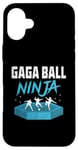 Coque pour iPhone 16 Plus Jeu de handball Gaga Ball Ninja Dodgeball Dodge