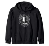 Buffy The Vampire Slayer Spike Faded Face Vintage Portrait Zip Hoodie