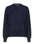 Siva Knit V-Neck Navy Second Female