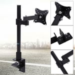 Single Arm Monitor Desk Mount Bracket Stand For 13"-27" Lcd Led Scree With Clamp