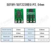 Carte Adaptateur Universelle SMD à Insertion Directe PCB SOP8/14/16/20/24/SOT23/QJoy/Qyen vers DIP,2-10 Pièces - Type SOT89 SOT223 10PCS