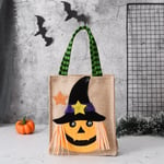 Halloween-koristelu, Halloween-pakkauspussi, Halloween-temppu tai herkku, noita, kurpitsa, musta kissa, kallosuunnittelu kurpitsa