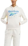 Reebok IDENTITY BIG LOGO FLEECE HOODIE VINTAGE CHALK Female TRAINING TRACK TOPS