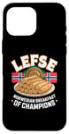 iPhone 16 Pro Max Lefse Norwegian Breakfast If Champions - Norway Food Case