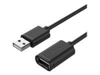 Unitek Y-C450gbk - Usb-Förlängningskabel - Usb (Hane) Till Usb (Hona) - Usb 2.0 - 2 M - Svart