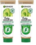 GARNIER Body Superfood - Crème Mains Nourrissante - Hydratation 48h - Huile D'Avocat & Oméga 6-98% d'Origine Naturelle - Vegan & Cruelty Free - Mains Sèches à Très Sèches - 75 ml (Lot de 2)