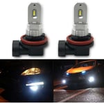 Ampoule H11 h8 H9 H16 led Feux d'antibrouillard, Pur Blanc 6000K, Erreur Free odb 12W 1200lm led Feux de Jour pour vehicule