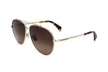 Lunettes de Soleil Lanvin LNV113S 740 GOLD/GRADIENT BROWN 61/13/145 Homme