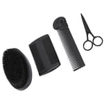 Beard Brush Comb Set Zinc Alloy Styling Comb Stainless Steel Trimming Scisso LSO