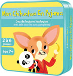 Aritma - MON CHIHUAHUA EN PYJAMA - Jeux de Cartes Educatif pour Enfants dès 7 ans / CE1 - Apprentissage Ludique de la Lecture - Jeu de Société Pédagogique - 2 à 6 Joueurs - 10 Min - Version Française